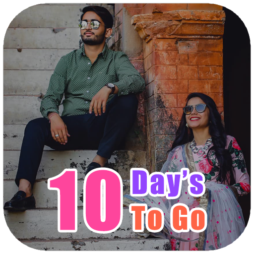 10 Days To Go Pre Wedding Photo Frame & Status