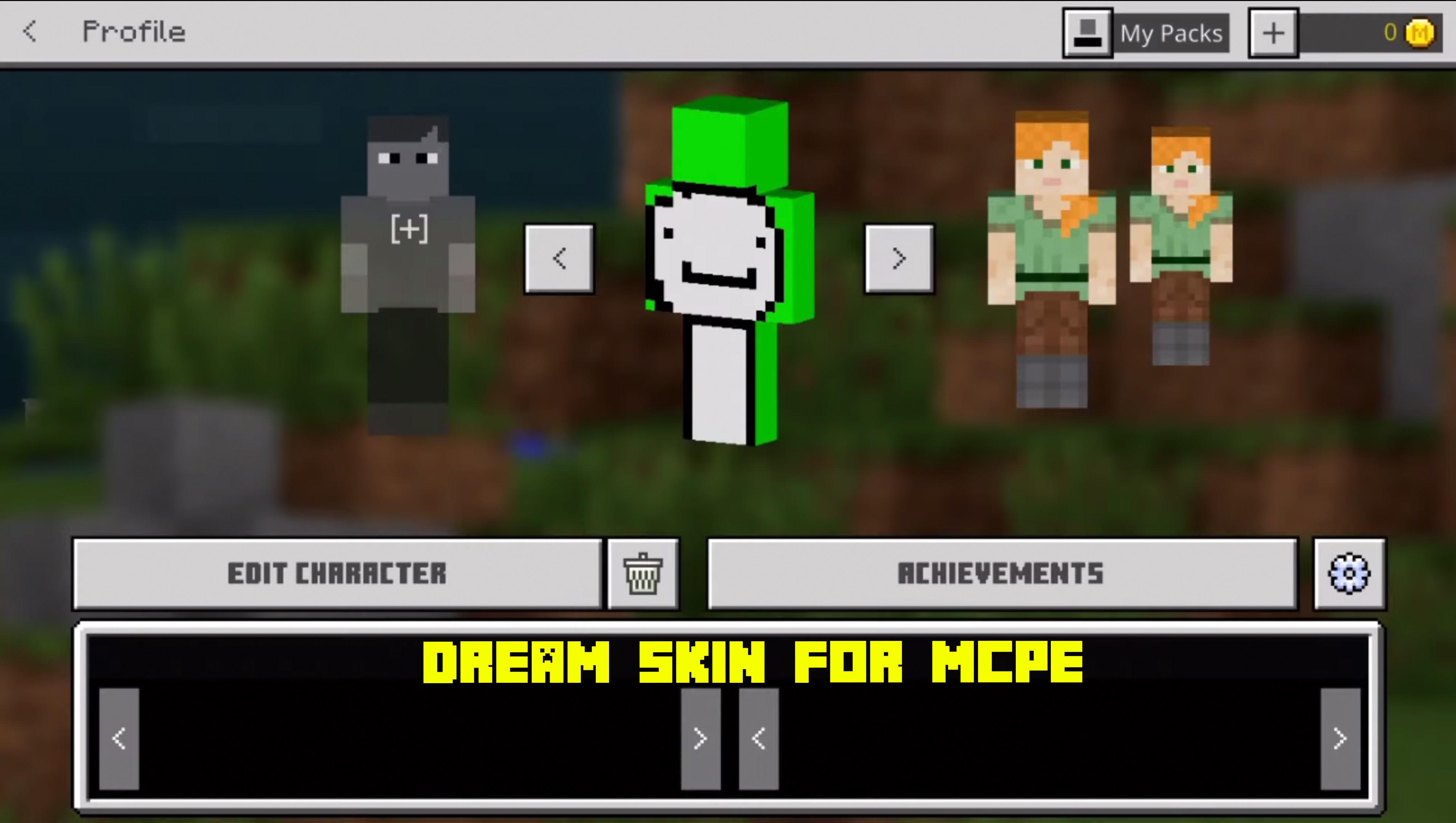 made a dream skin for bedrock edition:) : r/minecraftskins