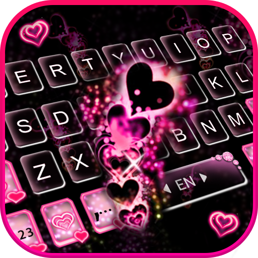 Tema Keyboard Sparkling Love