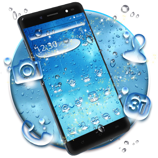 Blue Water Drops Themes