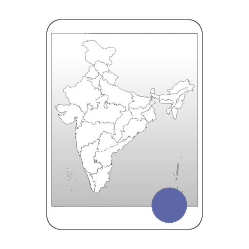 Blank Map, India