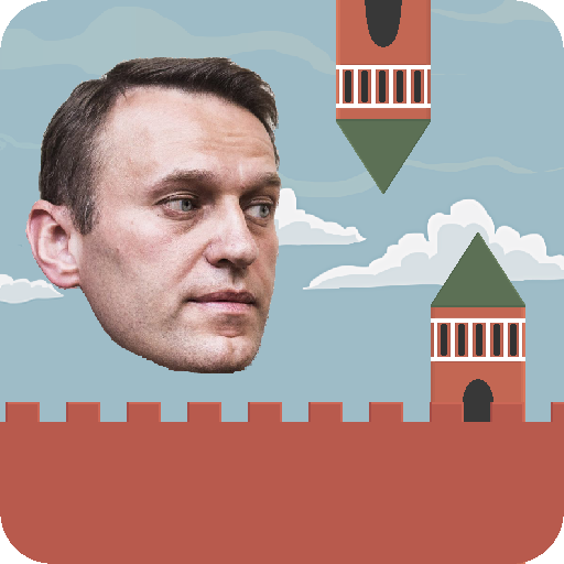 Flappy Навальный : над Кремлём