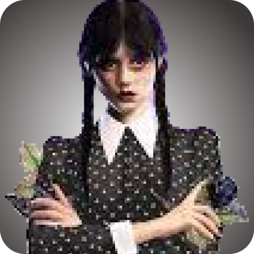 Wednesday Addams Pixel Art