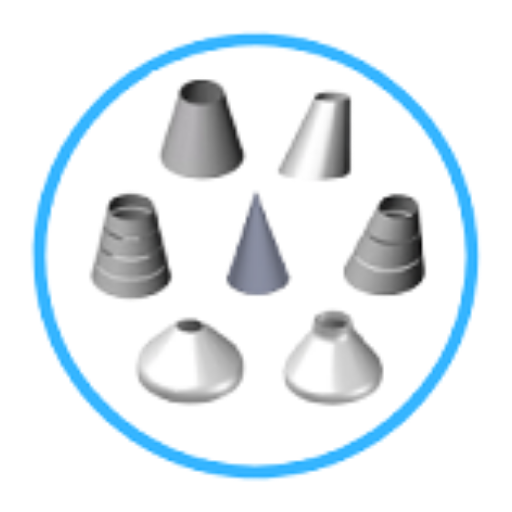 Cones Calculators : Frustum, E