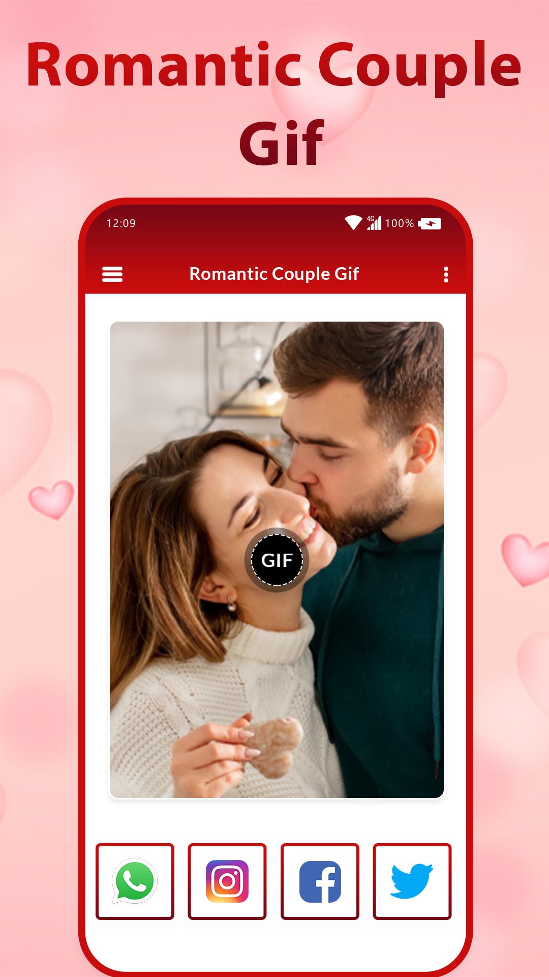 Download Romantic Couple GIF : Kiss Gif 2020 android on PC