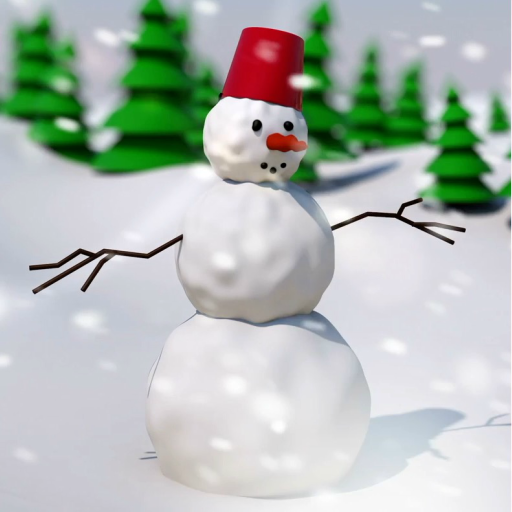 3d снеговик анимированные обои