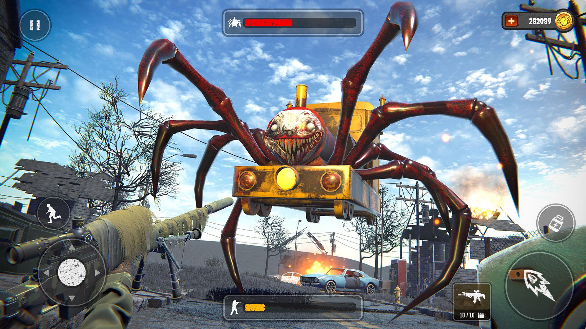Download Scary Spider Train Survival 3D android on PC