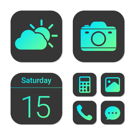 Wow Chocomint Theme, Icon Pack