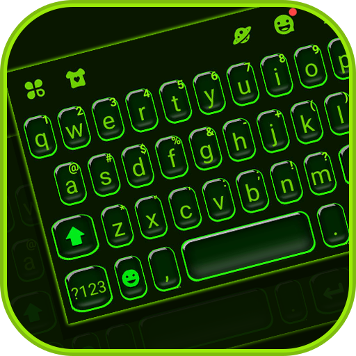 Neon Green Tech Keyboard Theme