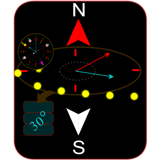 Compass with declination