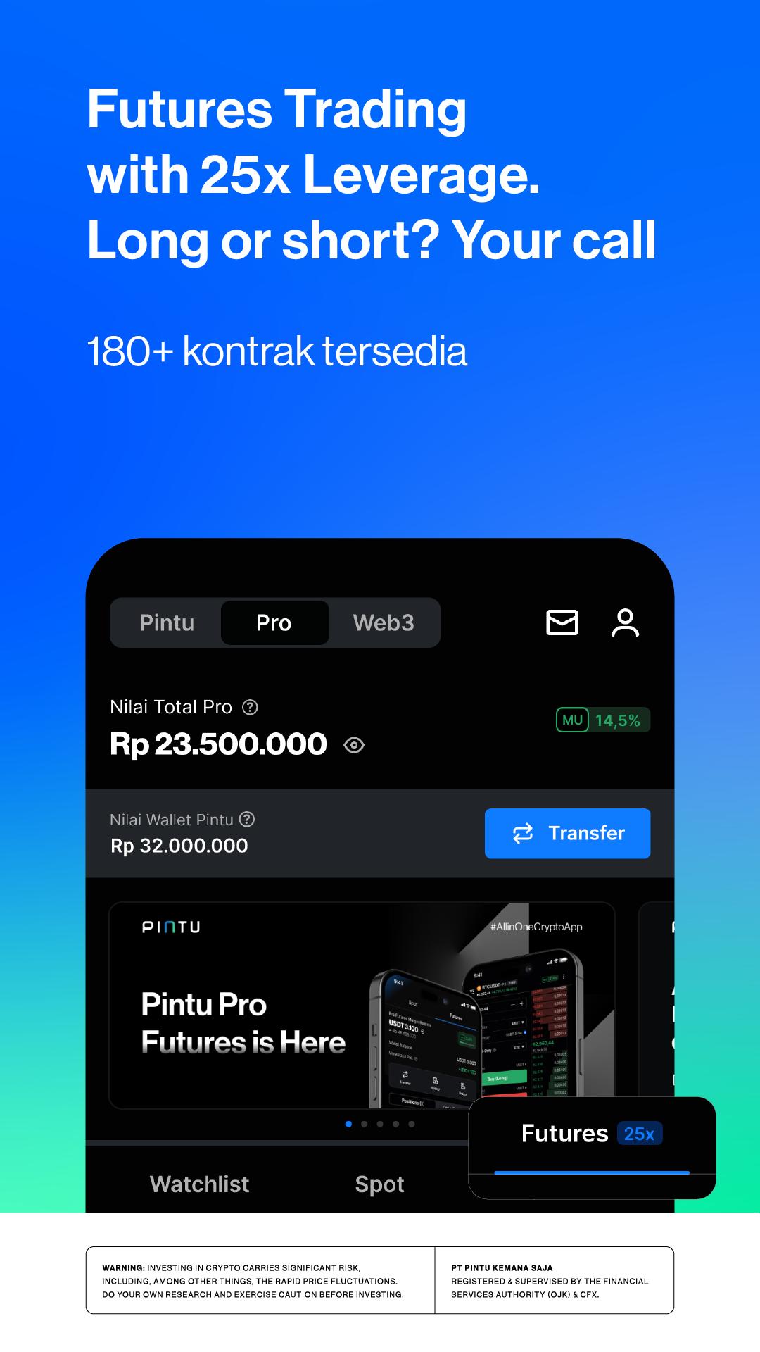 Download Pintu Trading Crypto & Futures android on PC