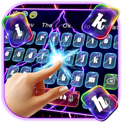 Colorful Lightning Screen Keyboard