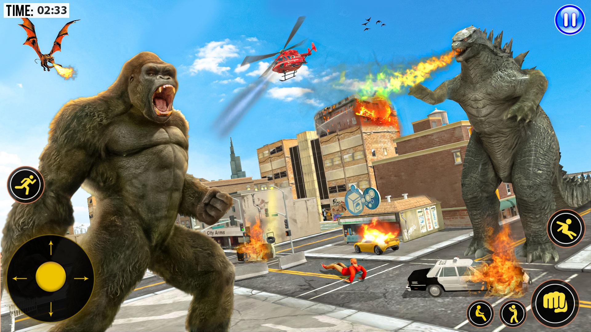 Download Godzilla Kaiju Kong City Games android on PC