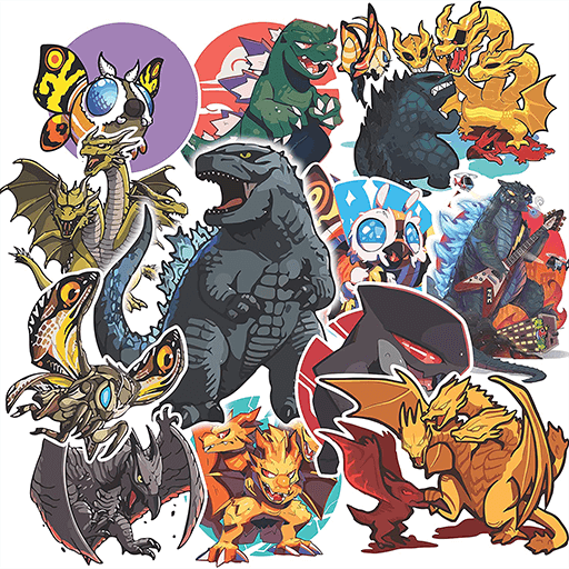 Godzilla Stickers