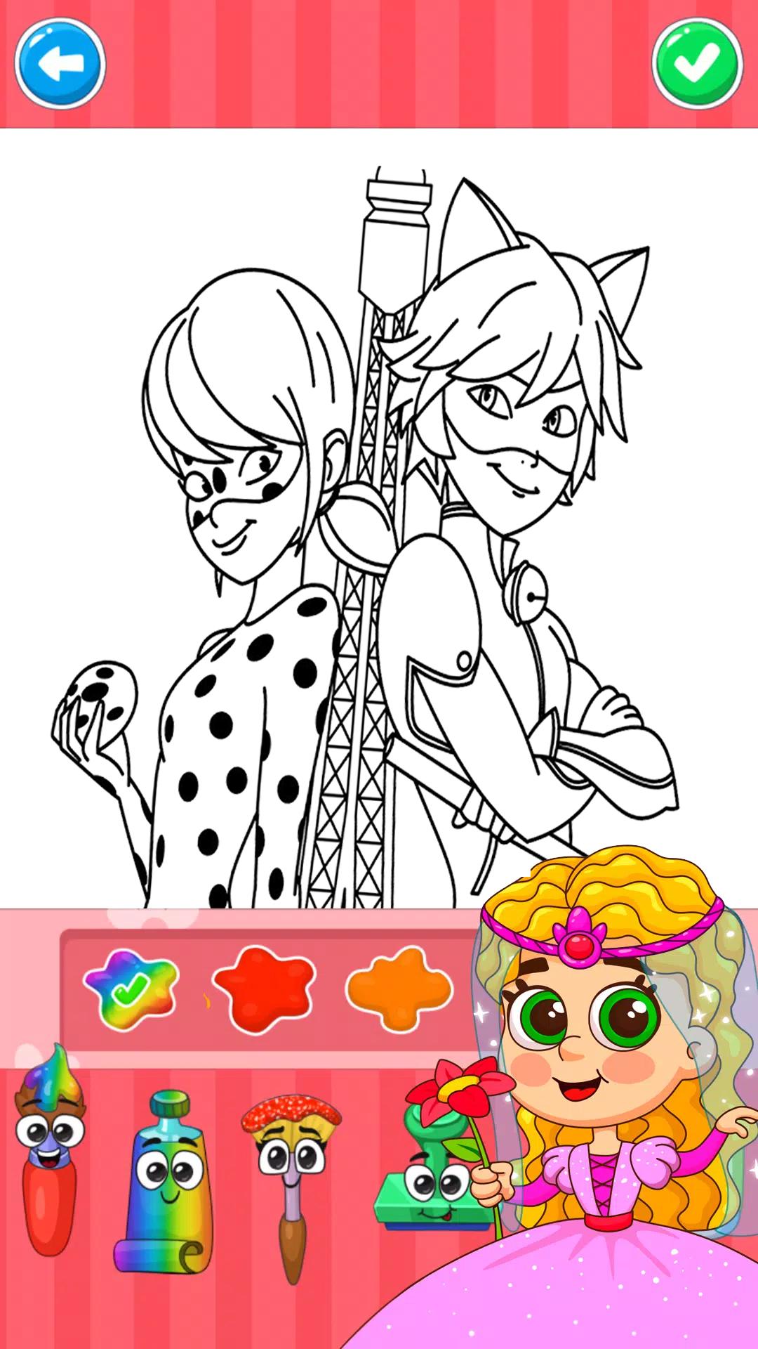 تنزيل LadyBug coloring the hero cat على جهاز الكمبيوتر | مسؤول GameLoop