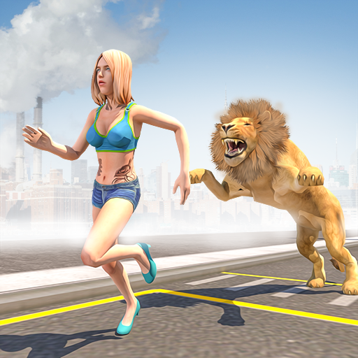Angry Lion City Attack : Anima