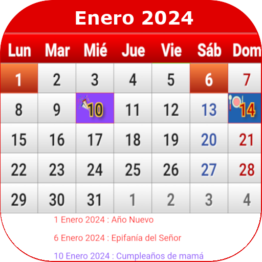 España Calendario 2024