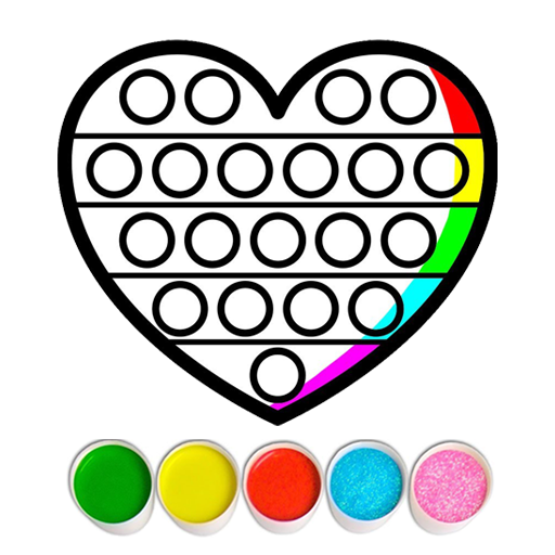 Glitter Pop It Coloring Game