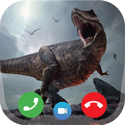 Dinosaur Video Call Simulation