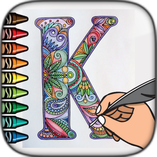 Desenhos para colorir de font