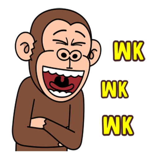 Stiker Monkey Lucu (WAStickerA