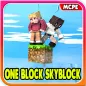 One Block Skyblock Map MCPE