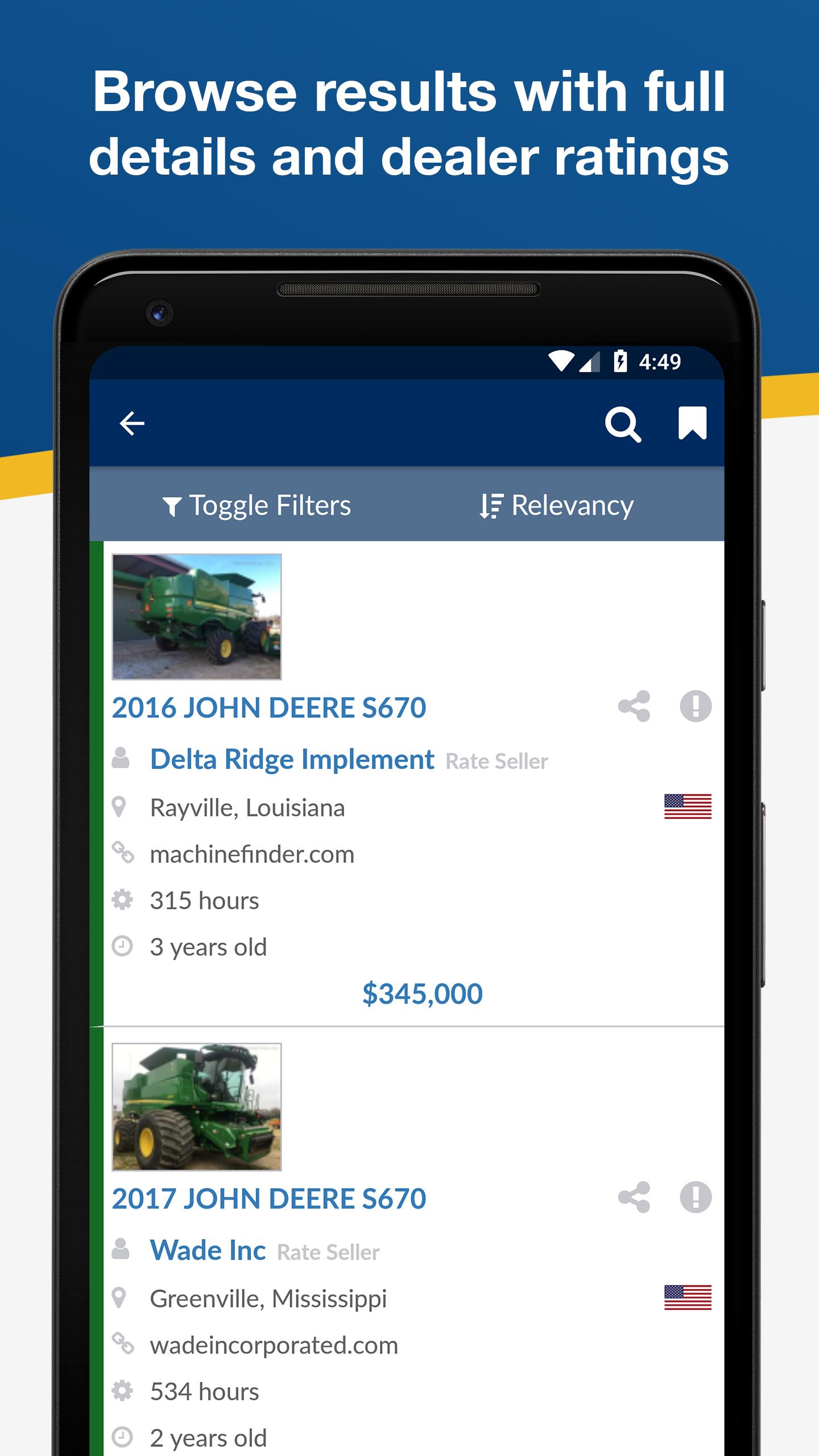 Download Used Equipment Guide android on PC