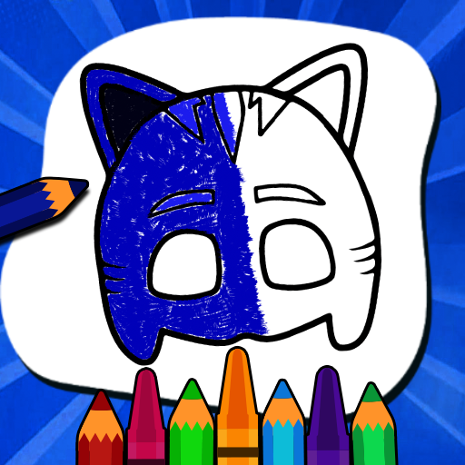 Catboy Mask Coloring Book