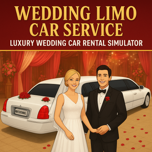 Wedding City Limo Car Driving