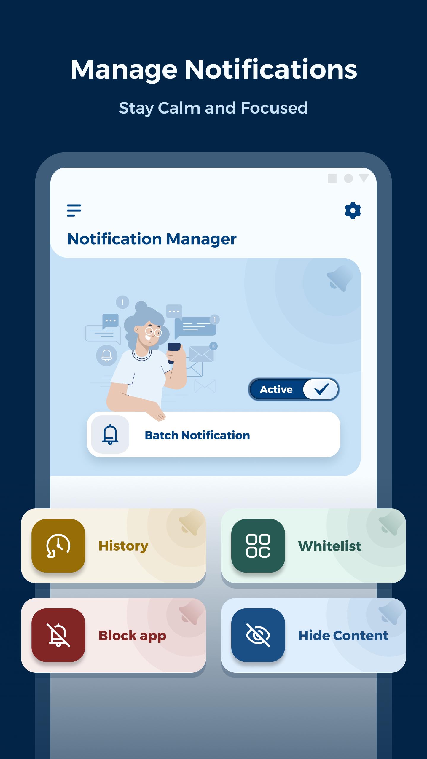 Download Notification Manager DND android on PC
