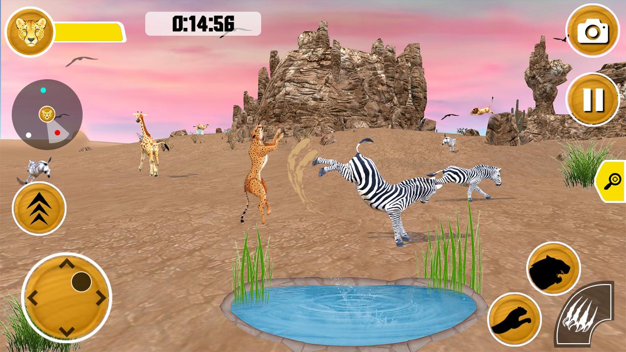 Скачать Wild Cheetah Sim 3D Game на ПК | Официальный представитель GameLoop