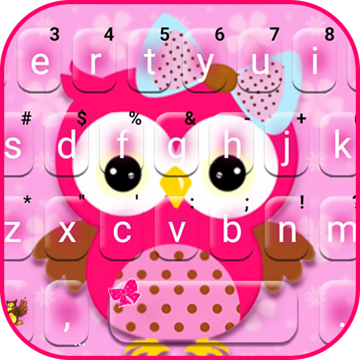 Pinky Owl कीबोर्ड पृष्ठभूमि
