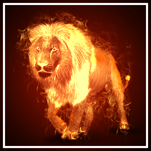 Fire Lion Wallpaper