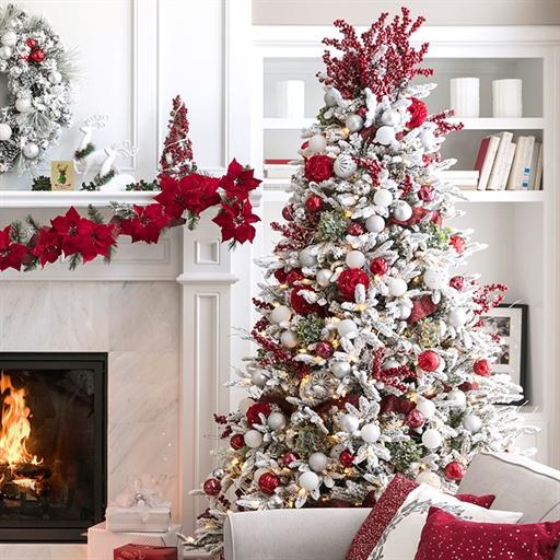 सफेद क्रिसमस का पेड़