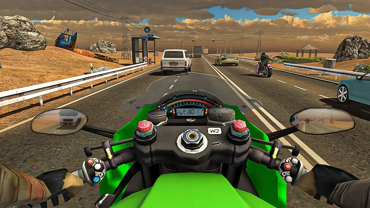 Baixe Racing In Moto: Traffic Race no PC