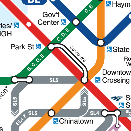 Boston Subway Map (Offline)