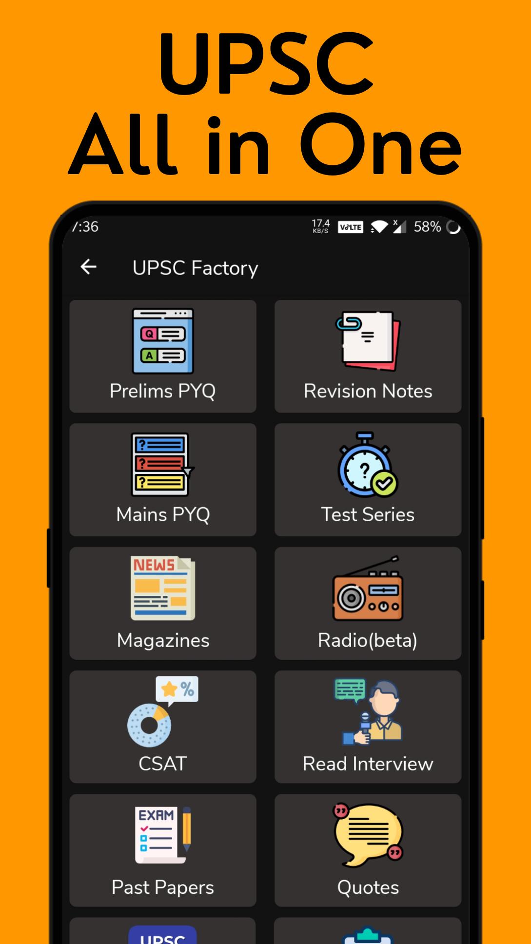 Download UPSC All in One Notes + Quiz android on PC