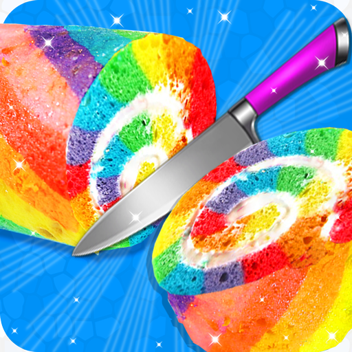 Rainbow Swiss Roll Cake Maker!