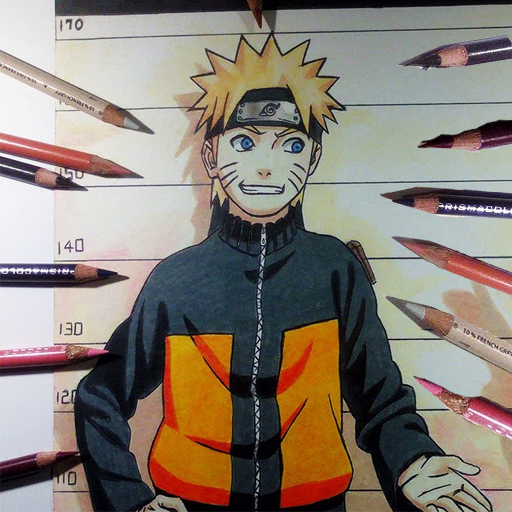 Menggambar Karakter Naruto Langkah demi Langkah