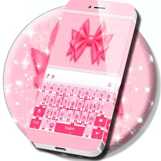 Bow Pink Pastel Keyboard