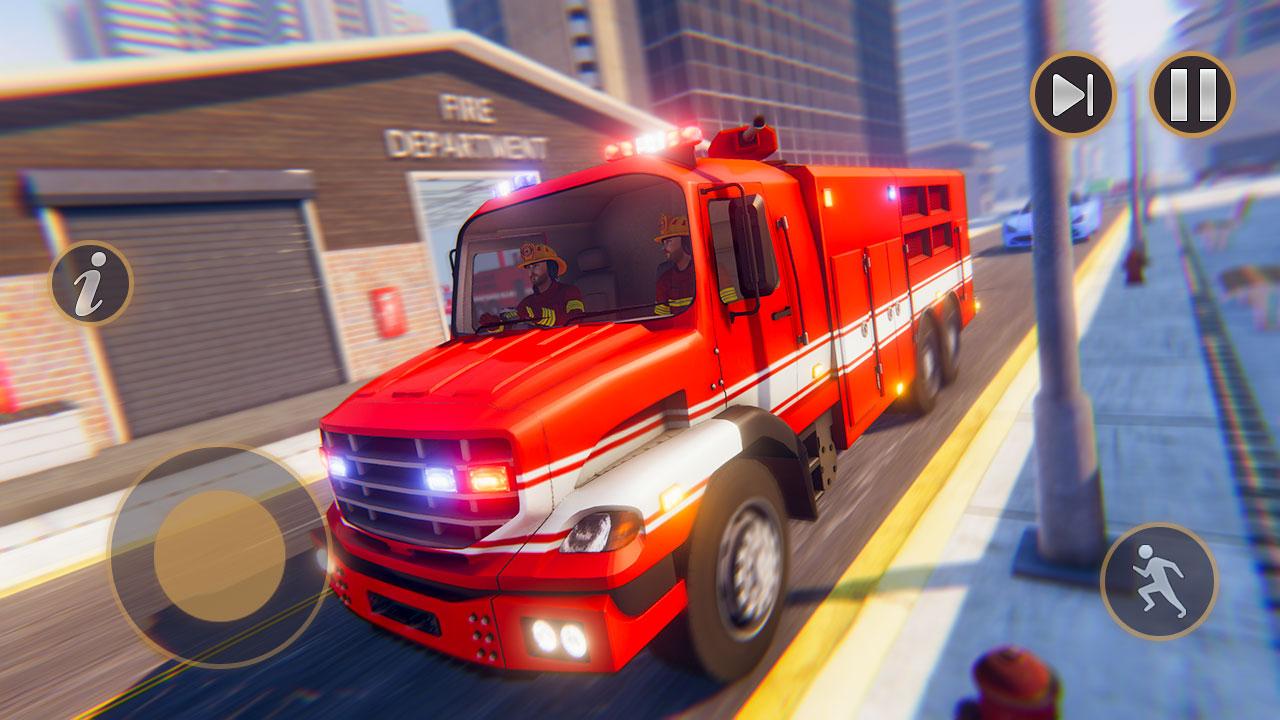 Download 911 Rescue Fire Truck Games 3D android on PC