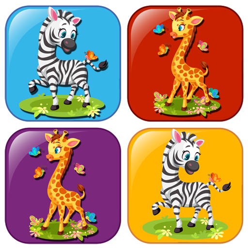 Educational animals memory gam