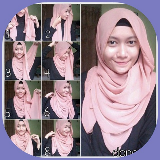 tutorial memakai hijab