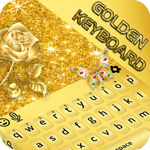 Luxury Golden Keyboard Theme : Gold Theme Launcher