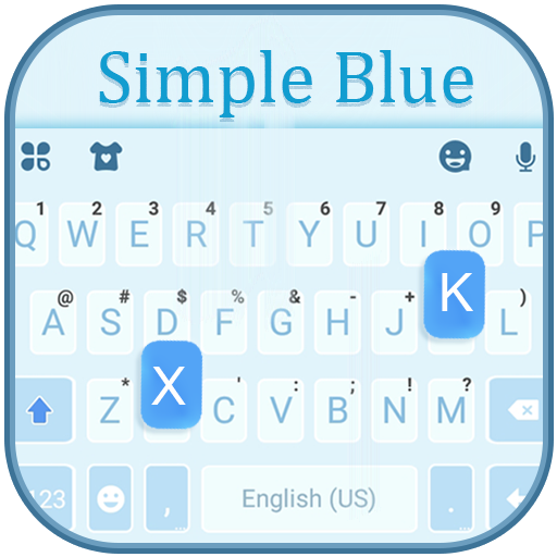 Simple Blue 2 Klavye Teması
