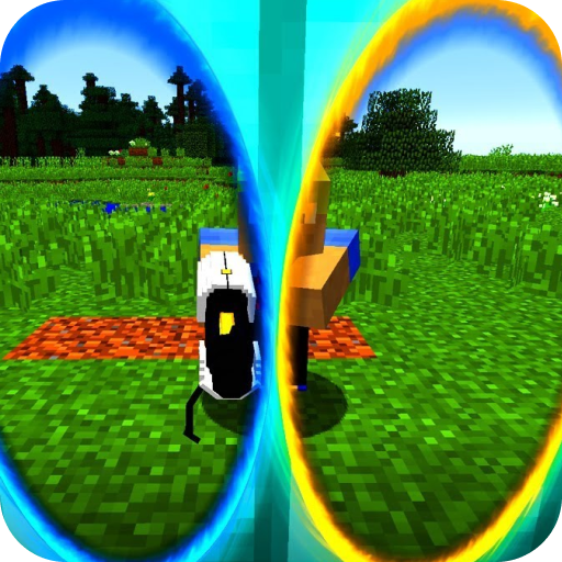 Portal Guns mod for minecraft