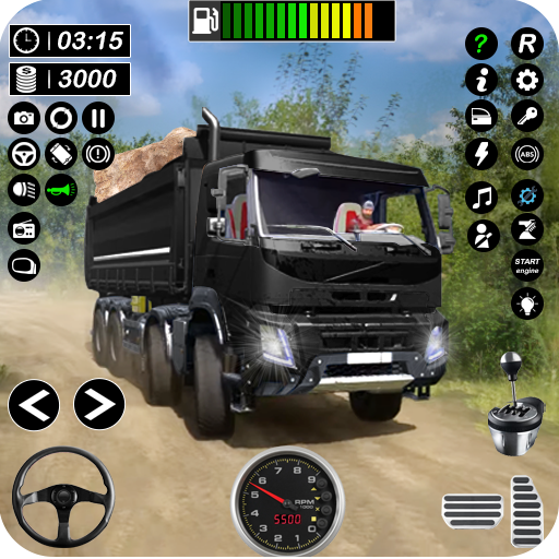 carga caminhão dirigindo jogos