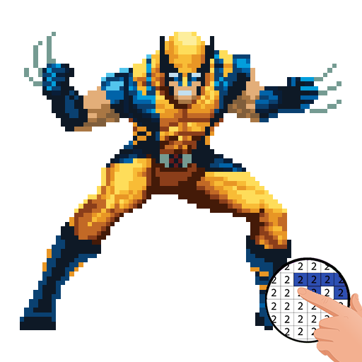 Pixel Color Puzzle Superheroes