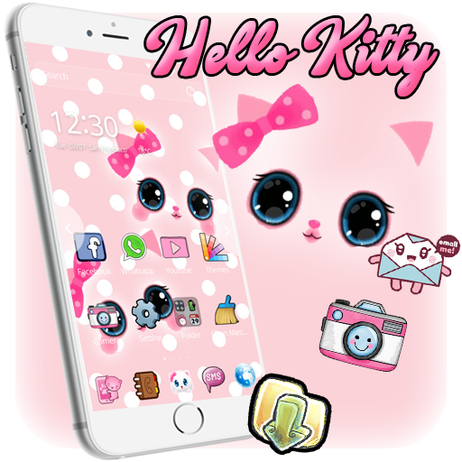 Hello Princess Kitty Pink Cute Cartoon Theme