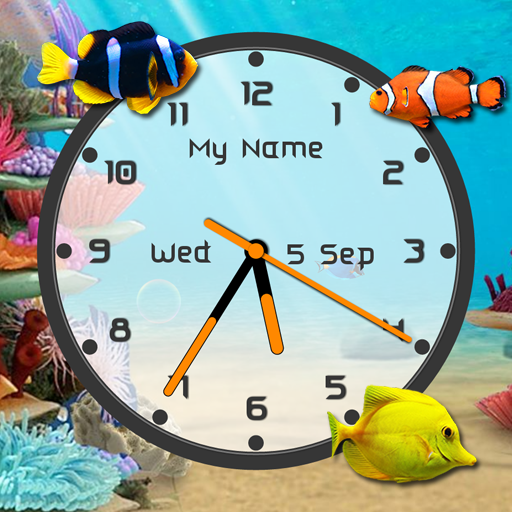 Aquarium Clock Live Wallpaper